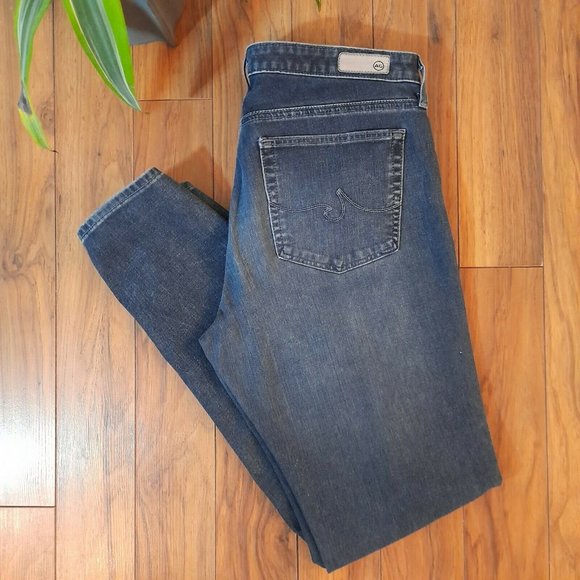 Ag Adriano Goldschmied Denim - ❌❌SOLD❌❌ AG 360Contour Prima Cigarette Faded Dark Wash Blue Jeans 30R